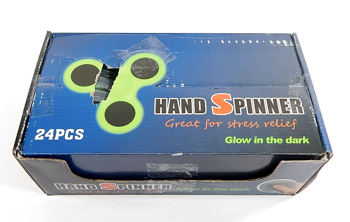 Glow in The Dark  FIDGET  Hand Spinner Anti Stress Relieve Toys UK STOCK /& Boxed