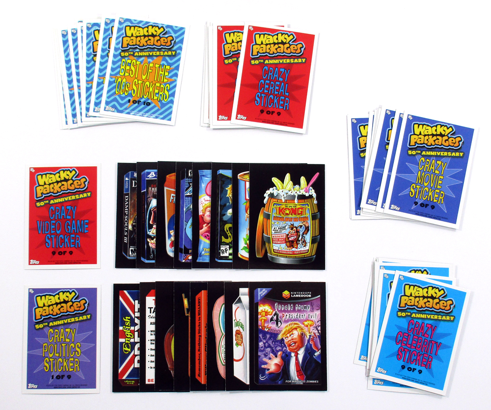 2017 Wacky Packages 50th Anniversary Series Lot of 30 Different Sticker Cards