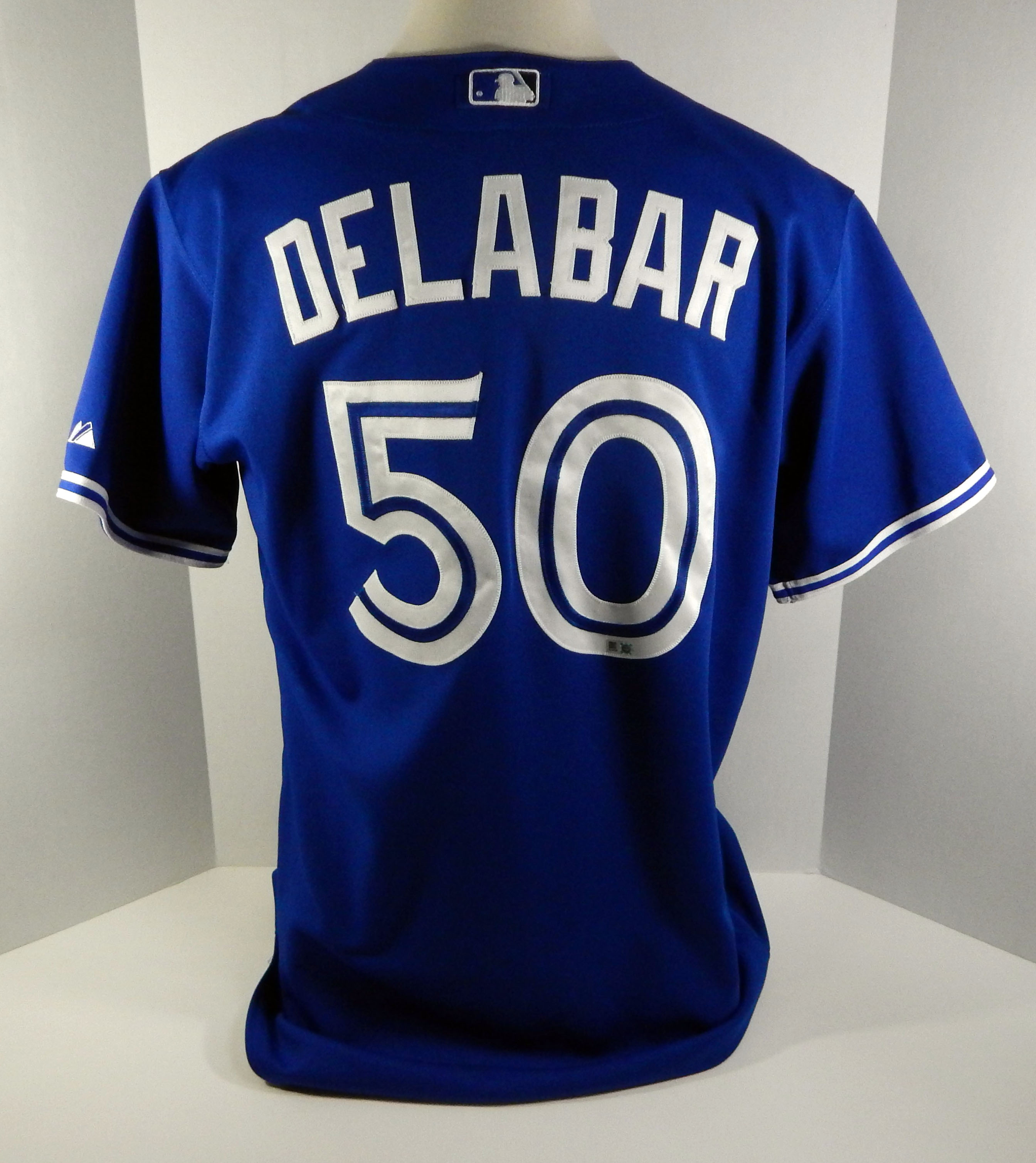 Steve Delabar #50 Game Used Blue Jersey 