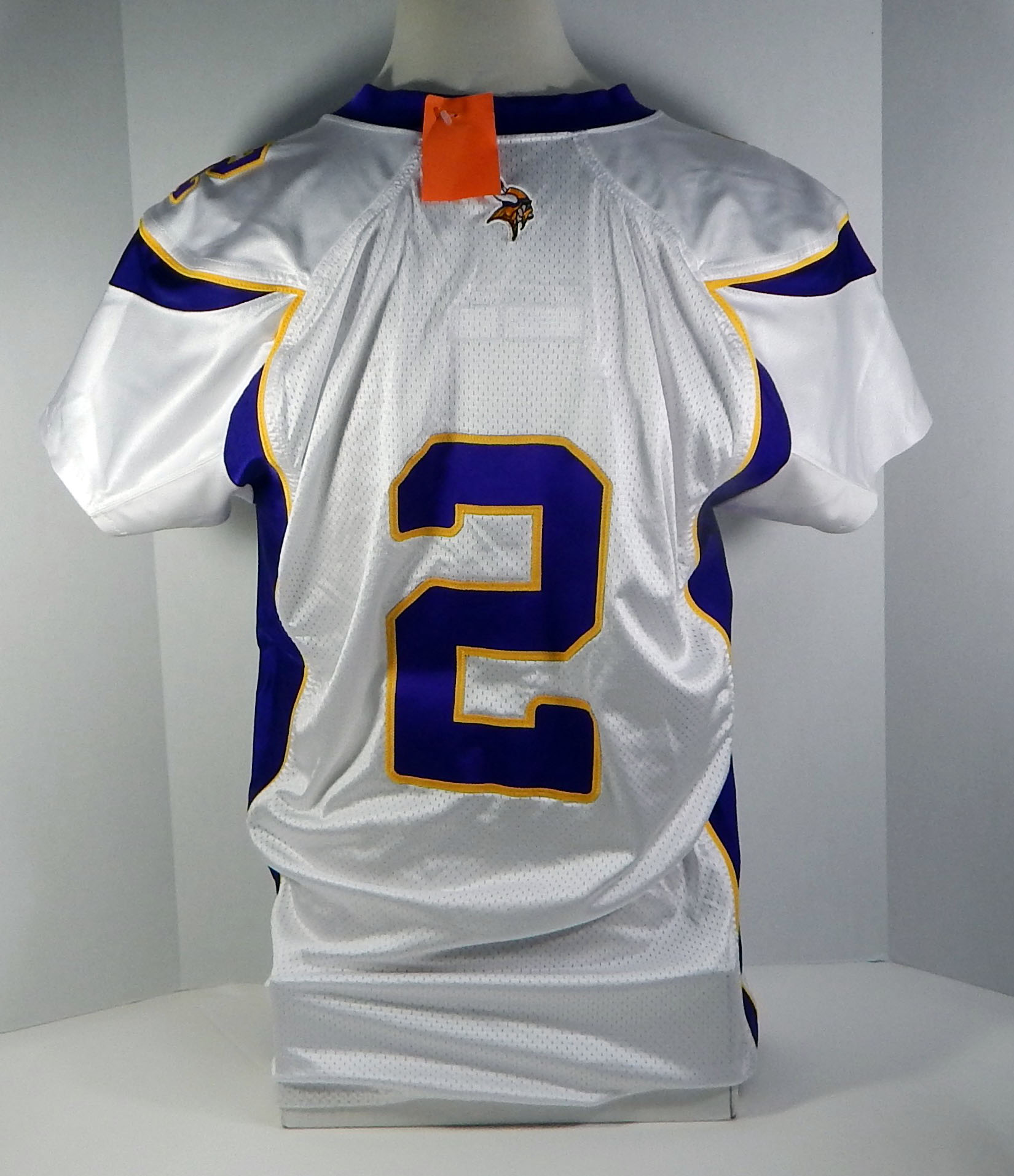 Details about 2010 Minnesota Vikings #2 Game Issued White Jersey