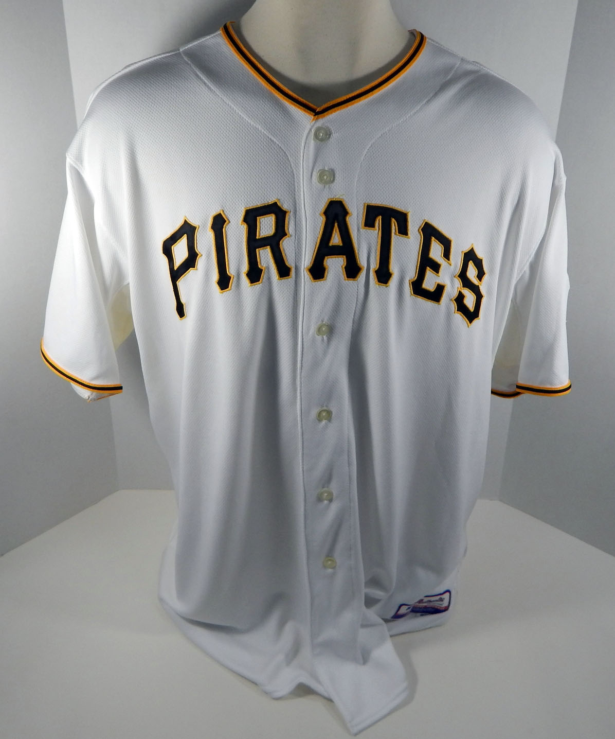 Pittsburgh Pirates Blank Game Issued White Jersey 54 PITT32745
