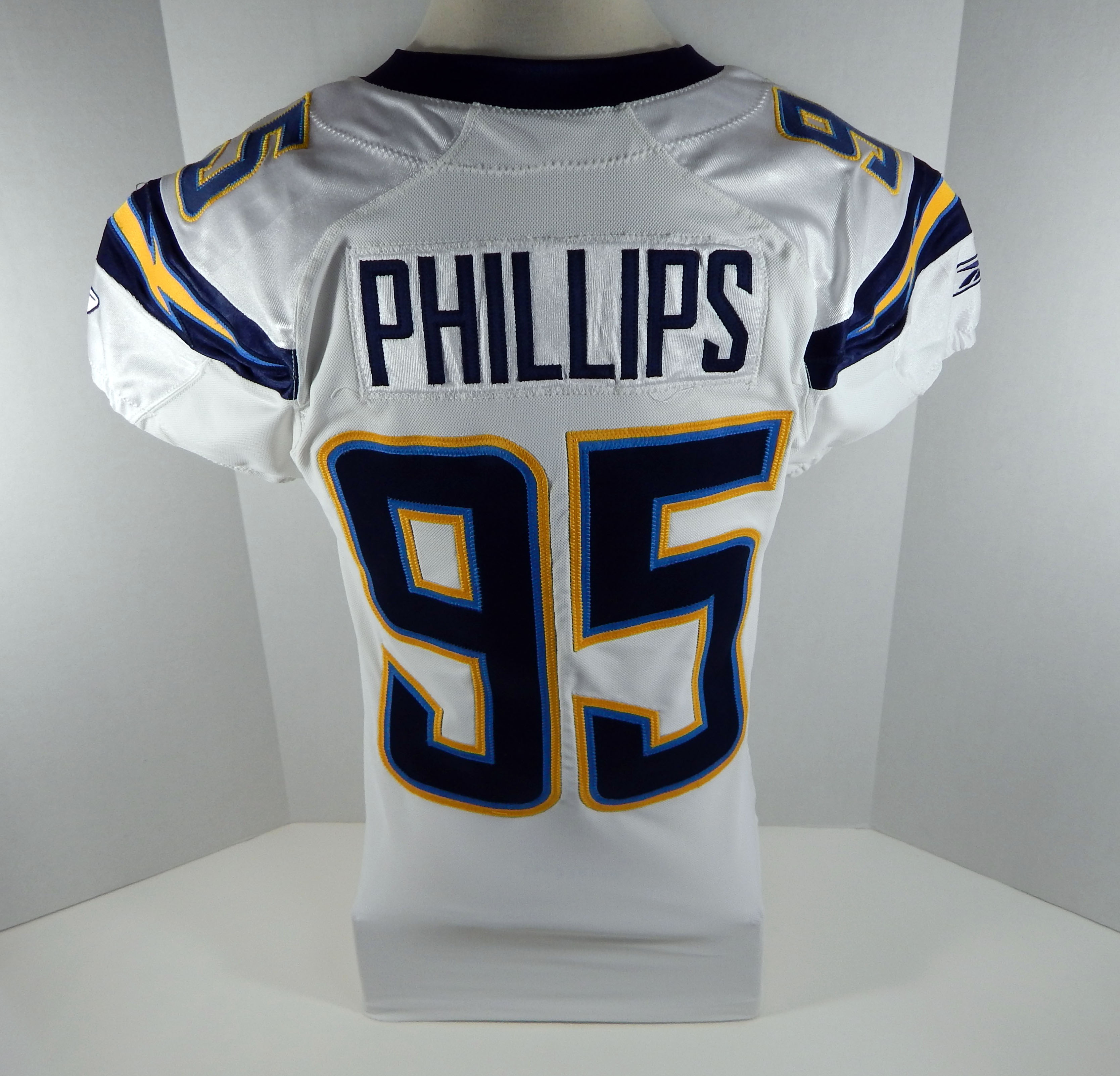 chargers game used jersey