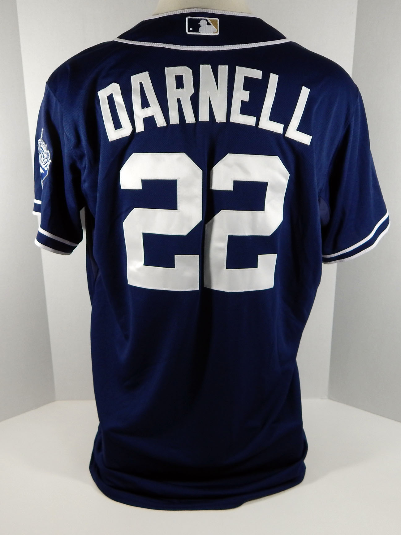 2012 San Diego Padres James Darnell #22 Game Issued Navy ...