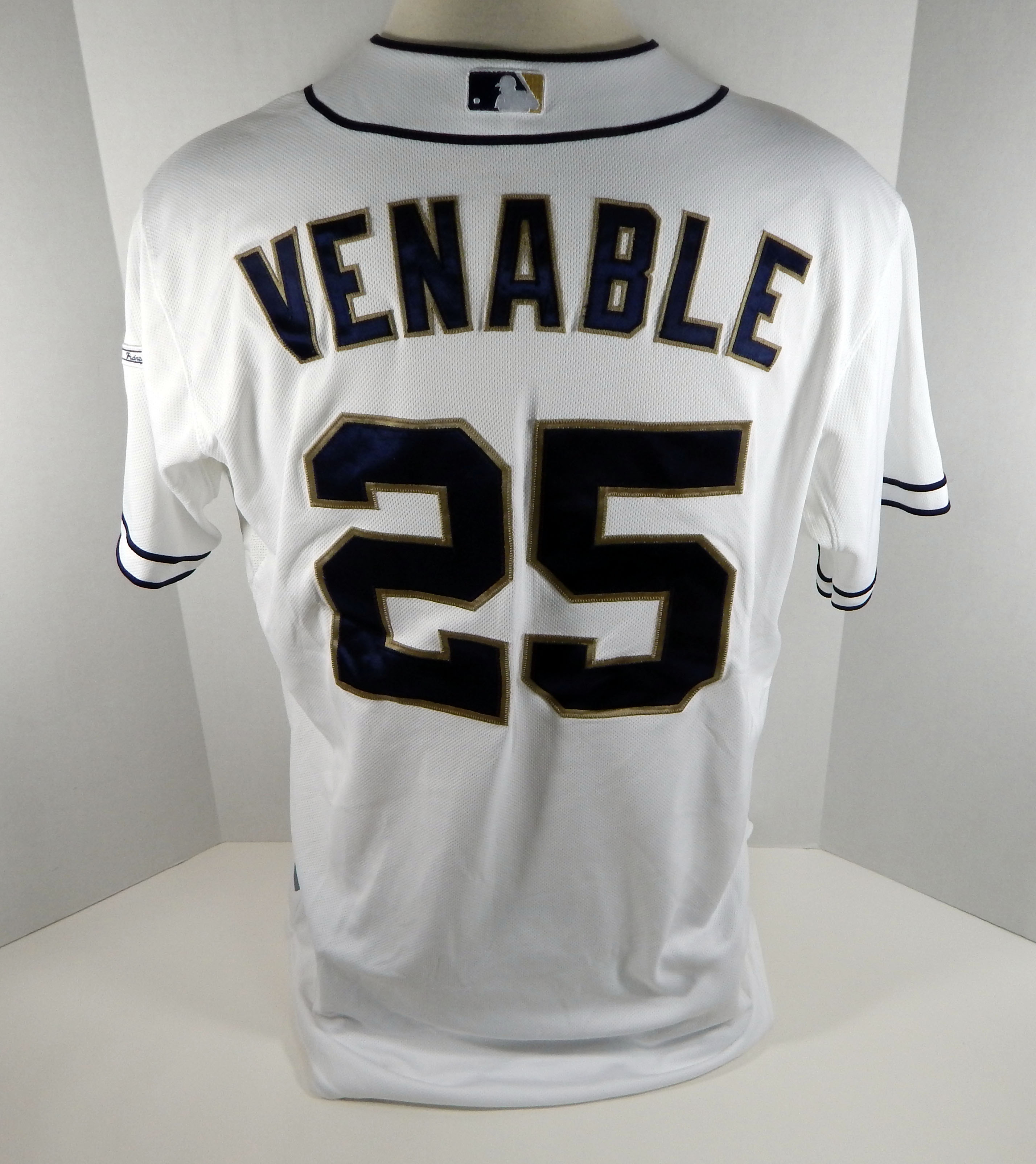 2015 San Diego Padres Will Venable #25 Game Used White ...