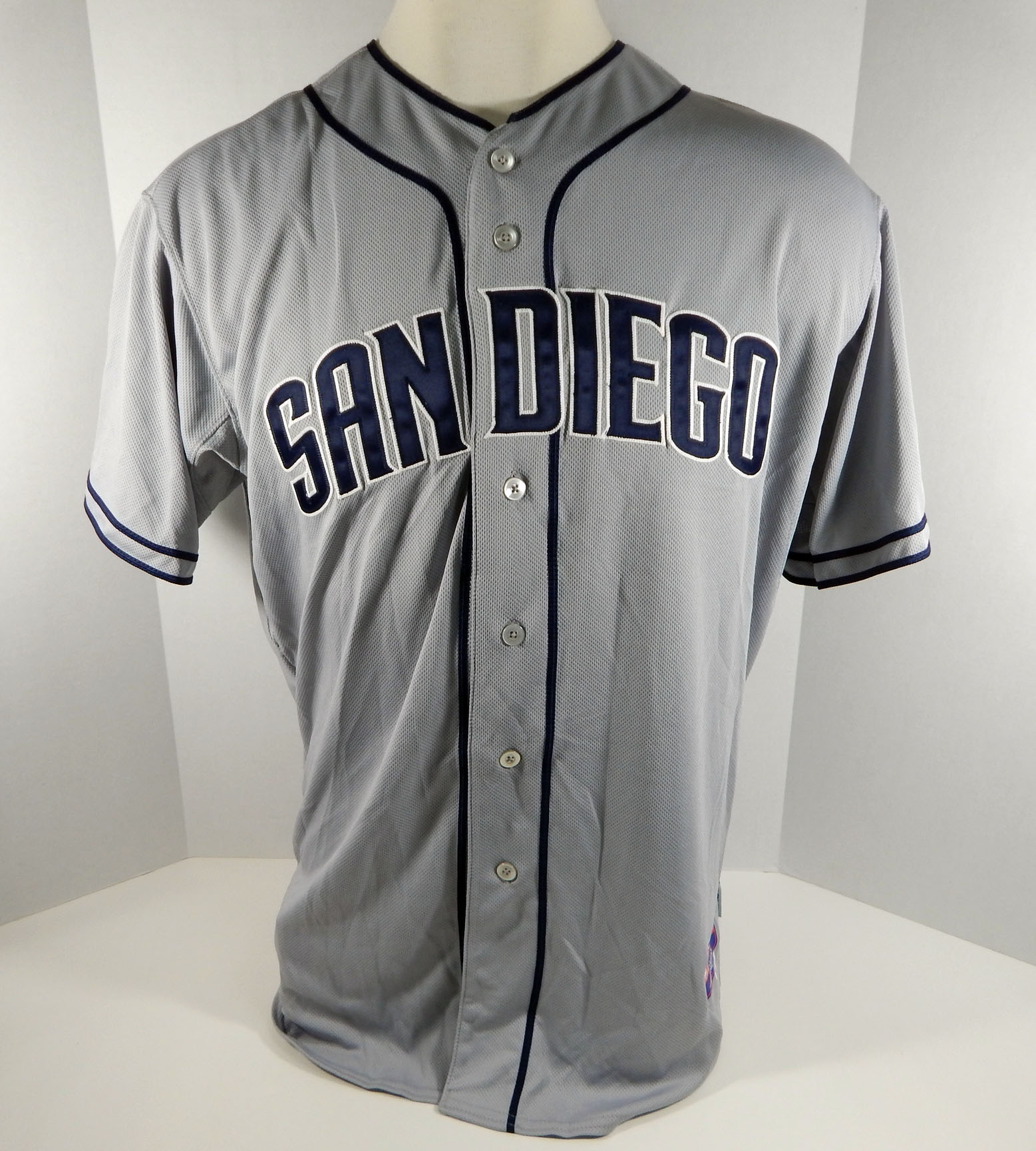 San Diego Padres Cory Luebke #52 Game Issued Grey Jersey ...