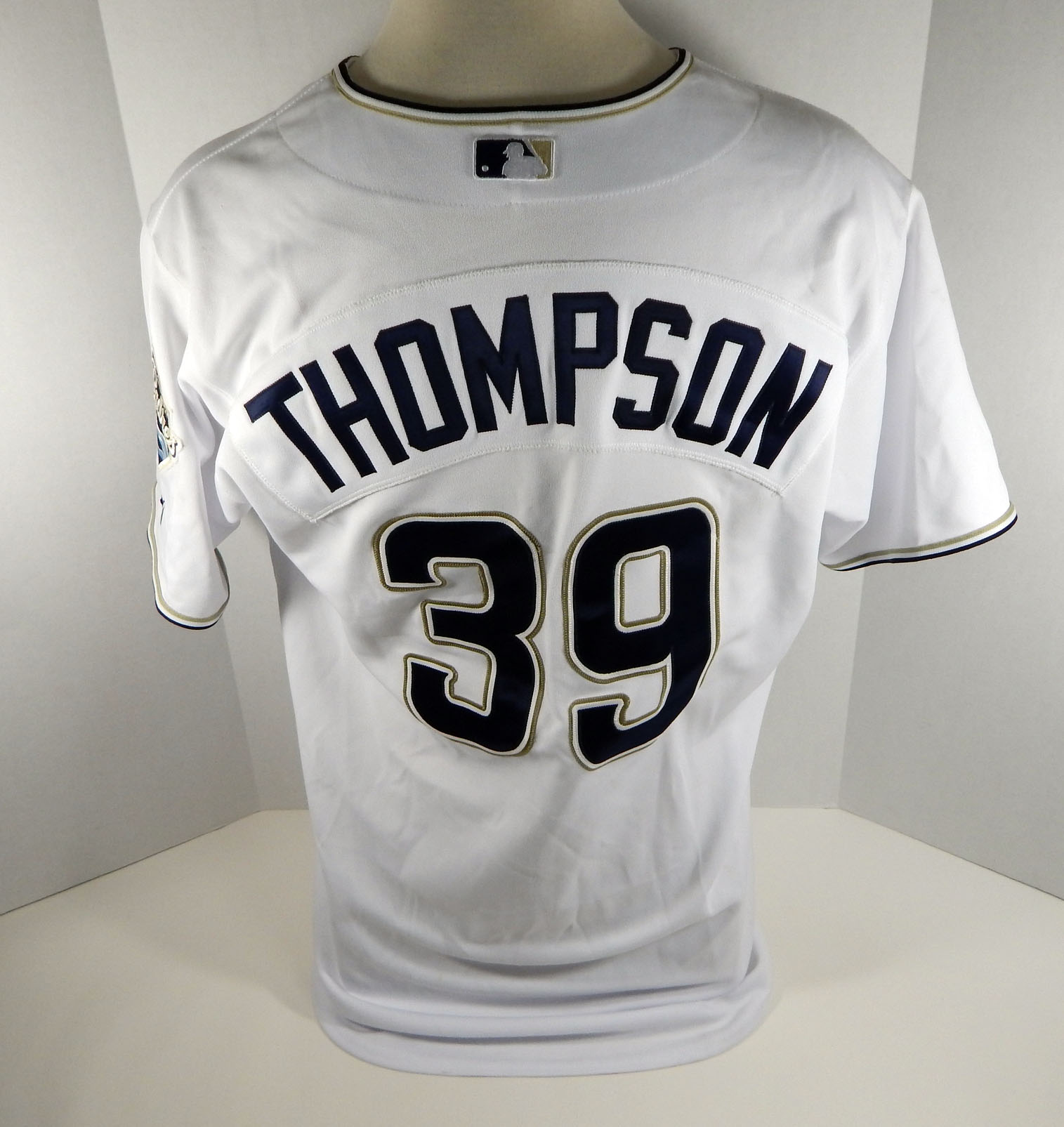 San Diego Padres Mike Thompson #39 Game Issued White ...