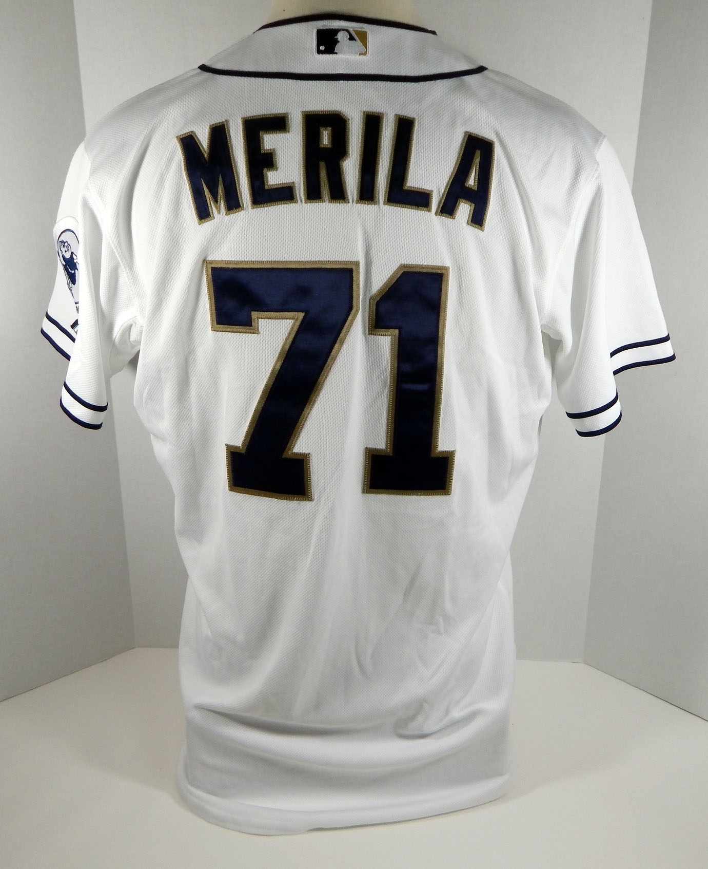 San Diego Padres Mark Merila #71 Game Used White Jersey | eBay