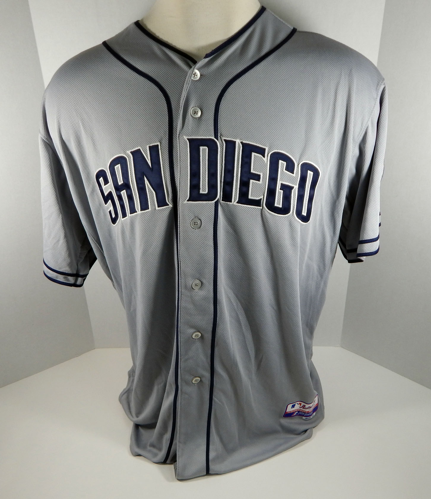 San Diego Padres Kyle Blanks #88 Game Issued Grey Jersey ...