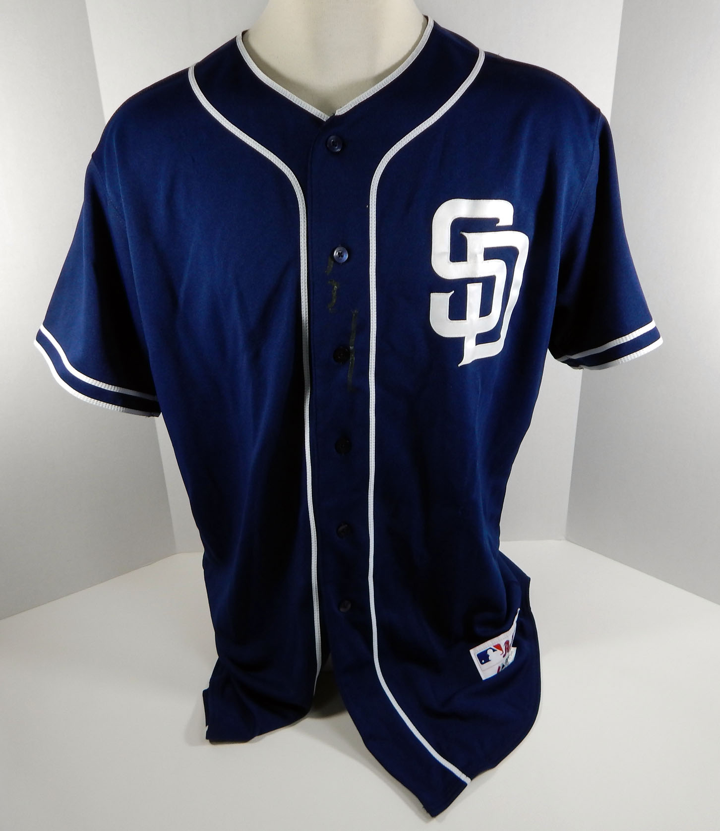 San Diego Padres Blank # Game Issued Navy Jersey SDP0667 ...