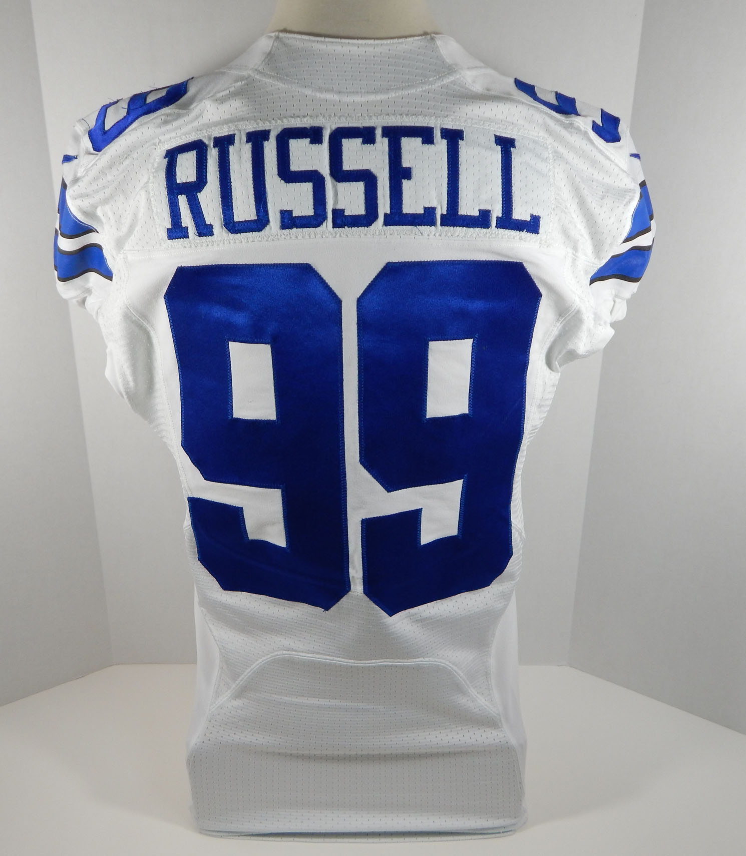 Ryan Russell #99 Game Issued White 