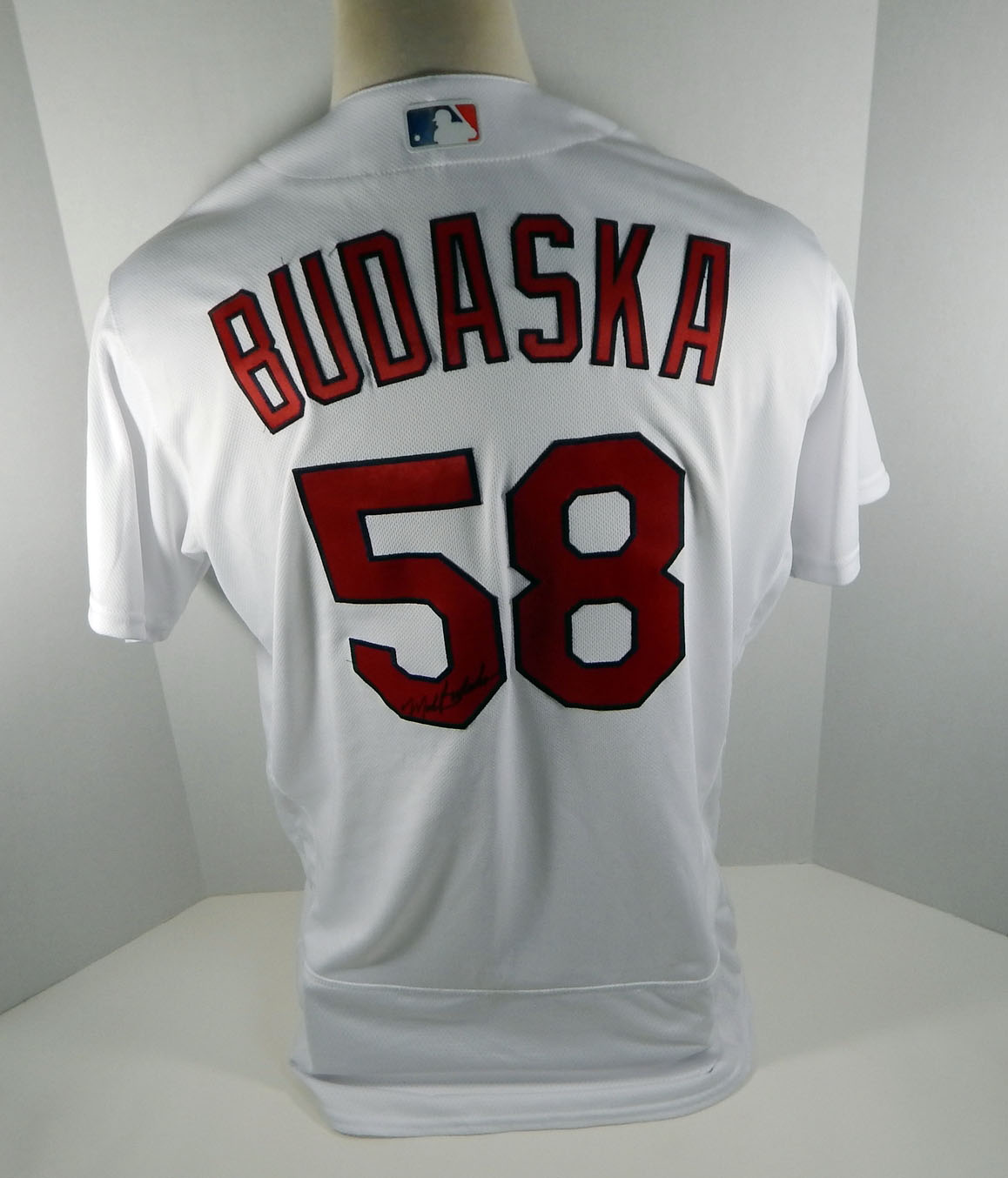 2018 St Louis Cardinals Mark Budaska #58 Game Issued White Jersey Schoendienst P | eBay