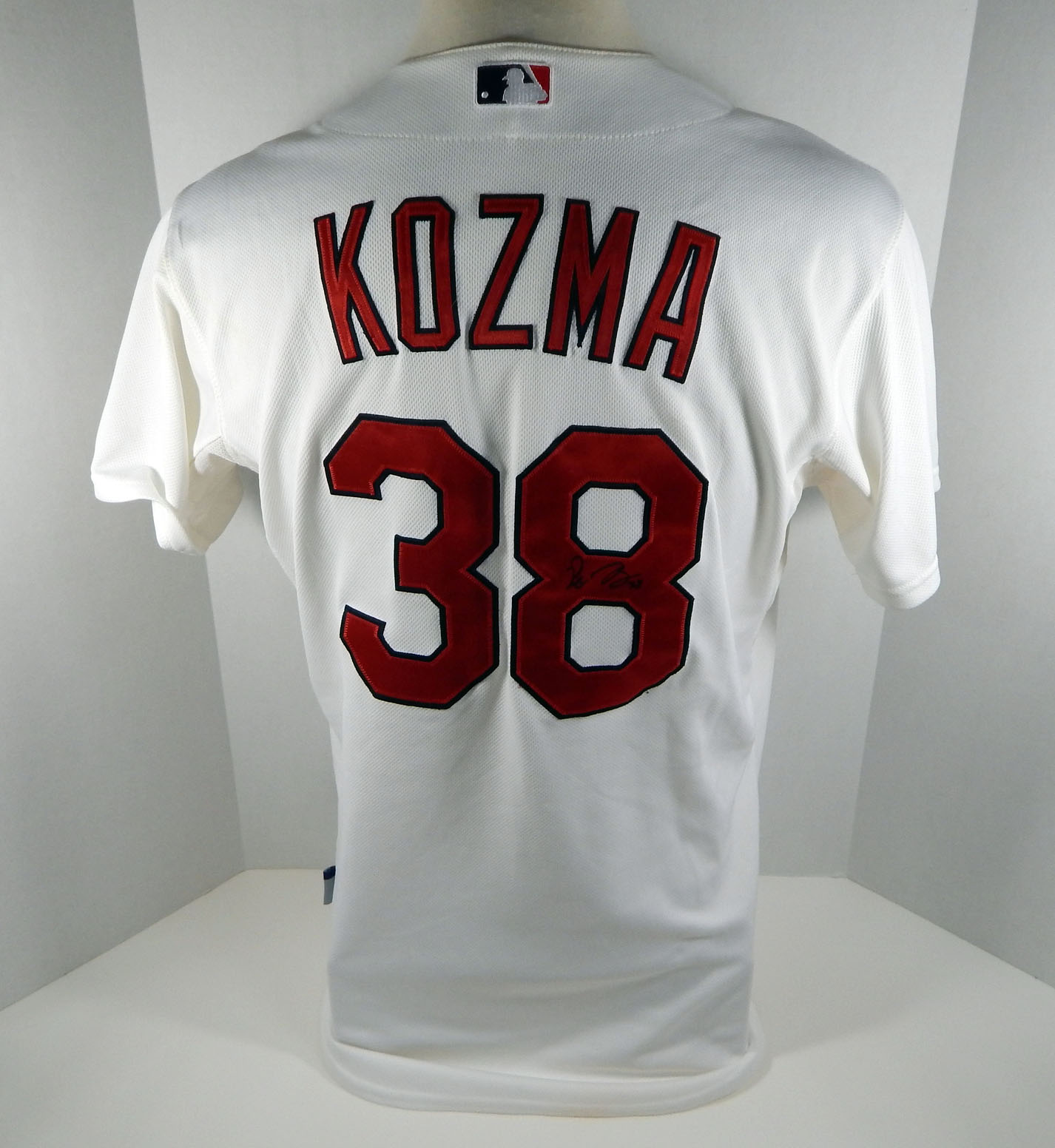 2013 St. Louis Cardinals Peter Kozma #38 Game Issued Signed White Jersey 254 | eBay