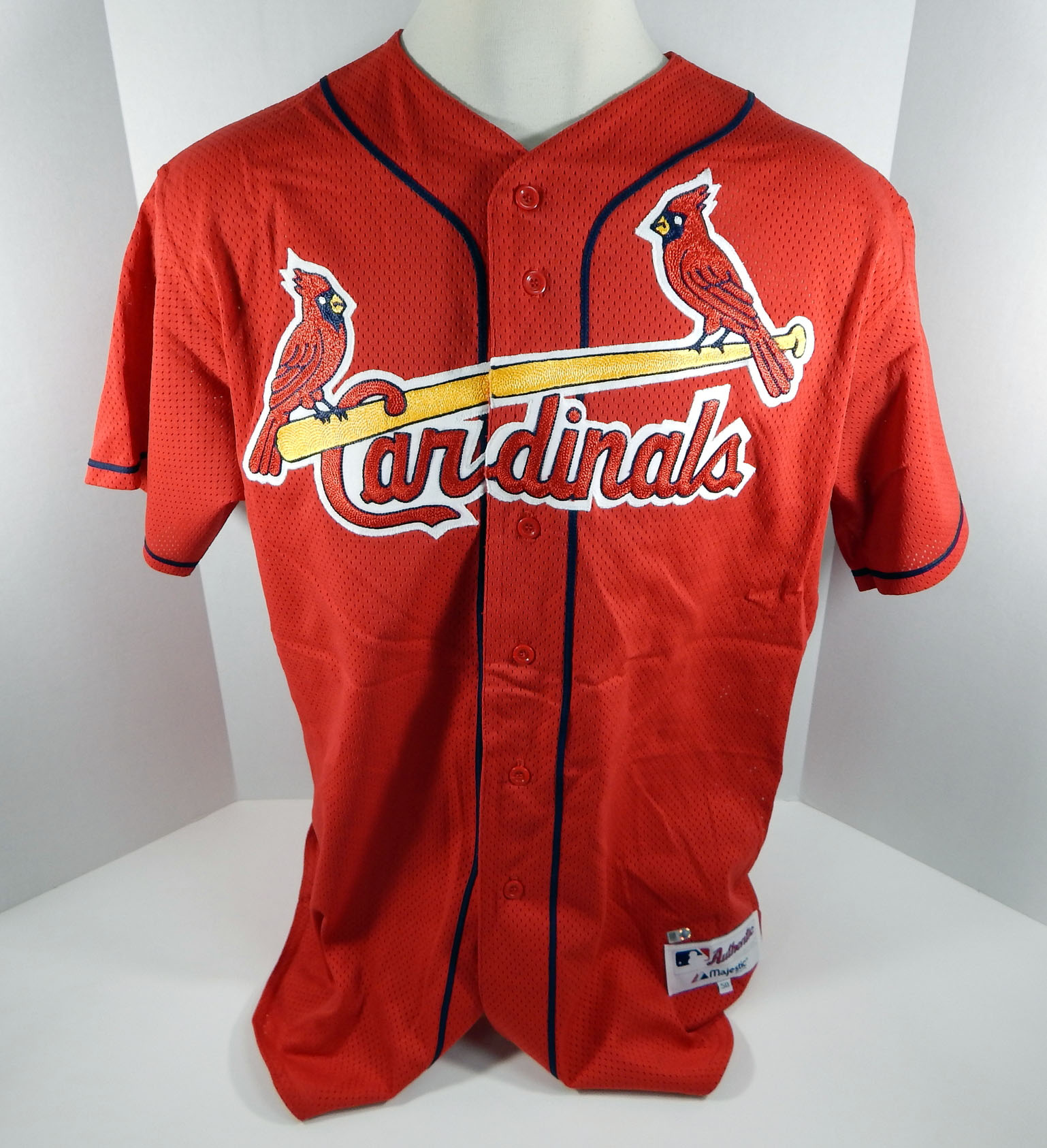 1998-2002 St. Louis Cardinals Blank # Game Issued Red ...
