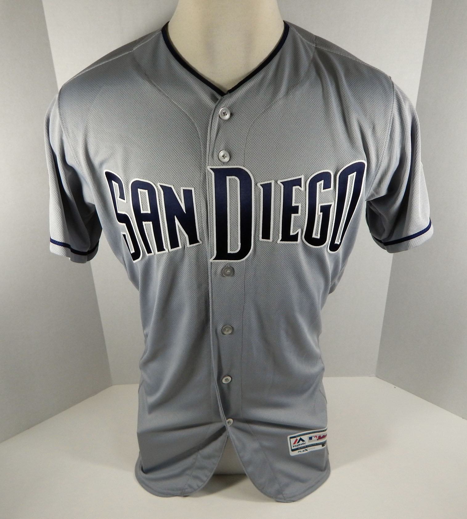 2019 San Diego Padres Blank Game Issued Grey Jersey 150 ...