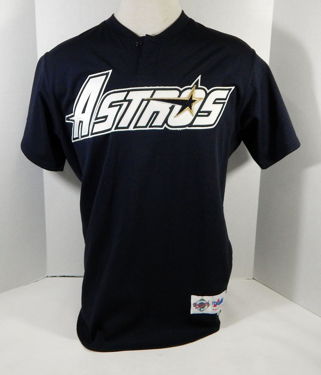 1994-96 Houston Astros Popularity Blank Game 2021 spring and summer new Issued DP14998 Jersey Black 46