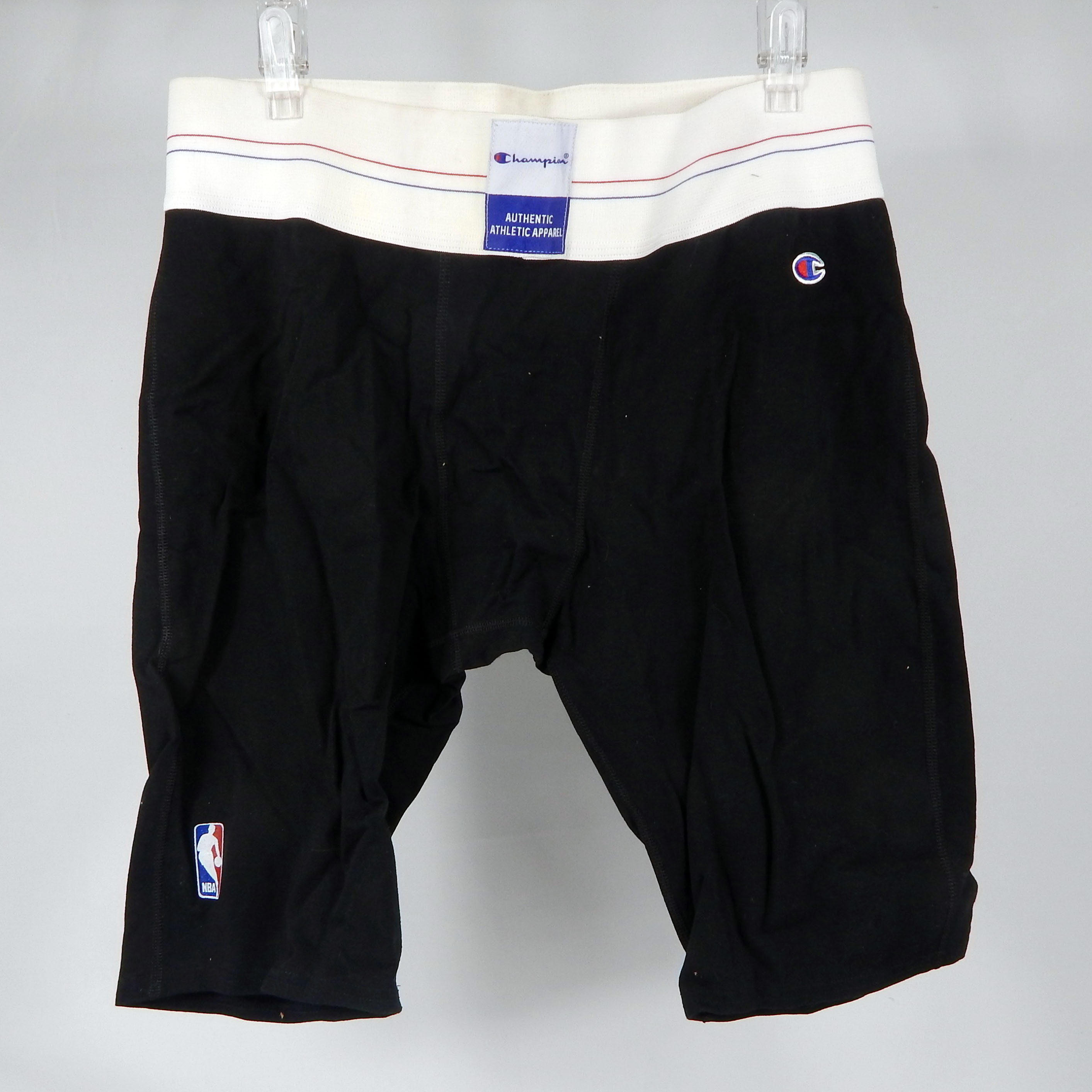 1990s NBA Basketball Team Issued Black Compression Shorts 2XL 916S